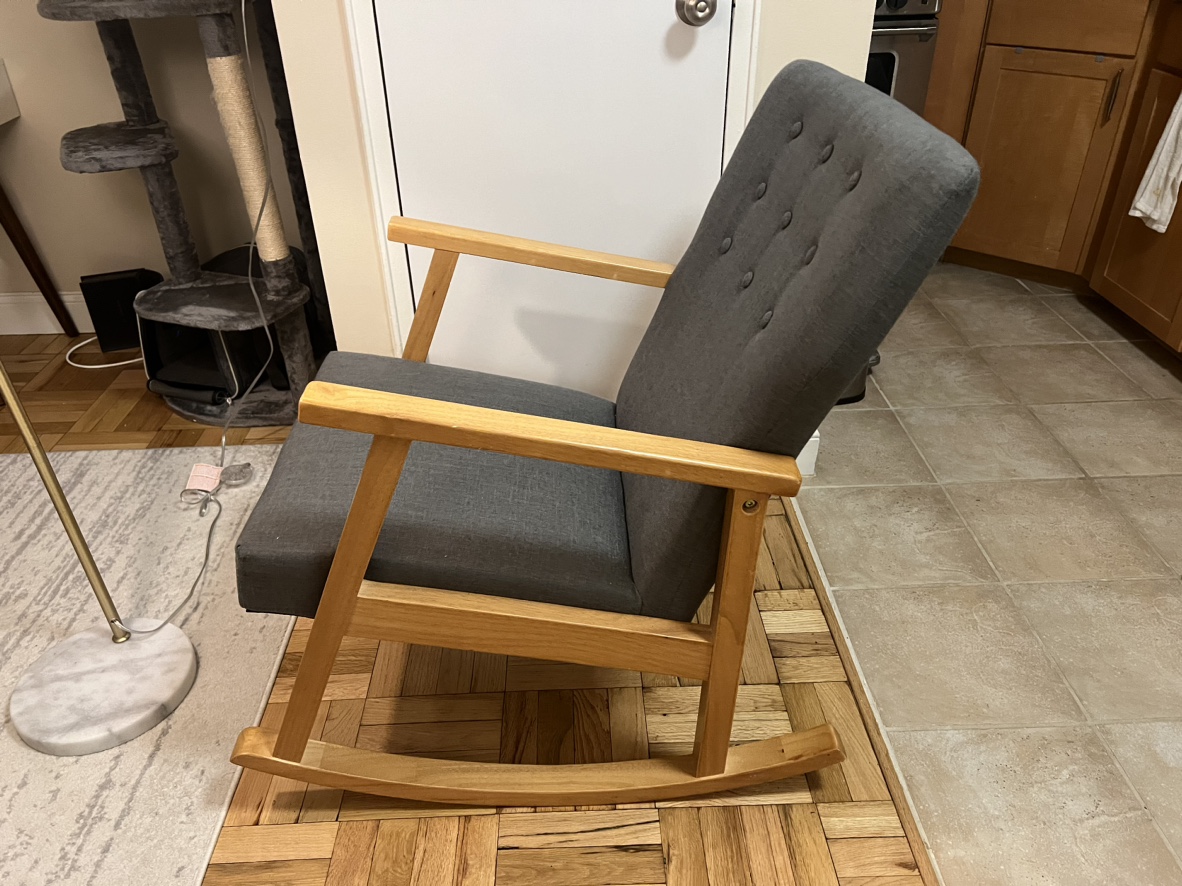 Grey rocking chair - photo 2