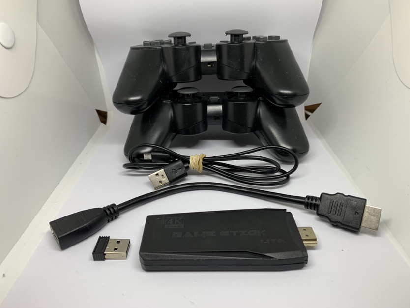 HDMI 4K Game Stick Lite Game Console w/ 2x Wireless Gamepads thumbnail
