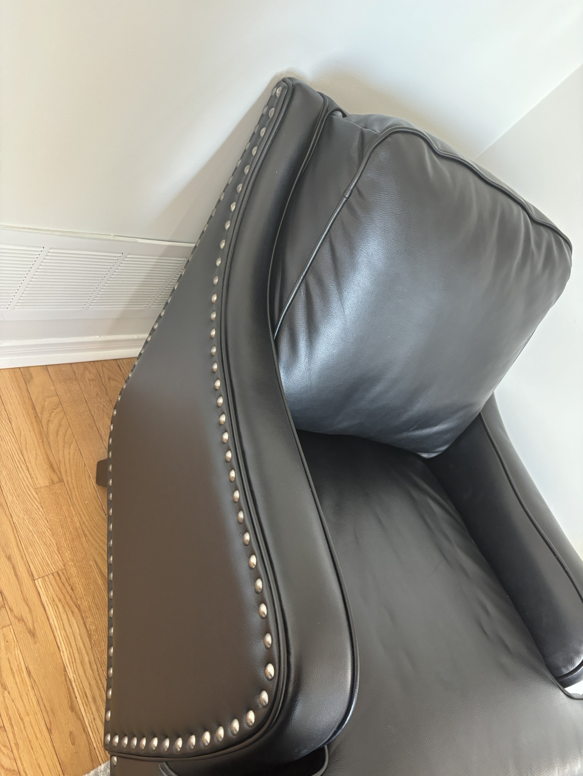 Ashley Furniture Black Leather Accent Chair