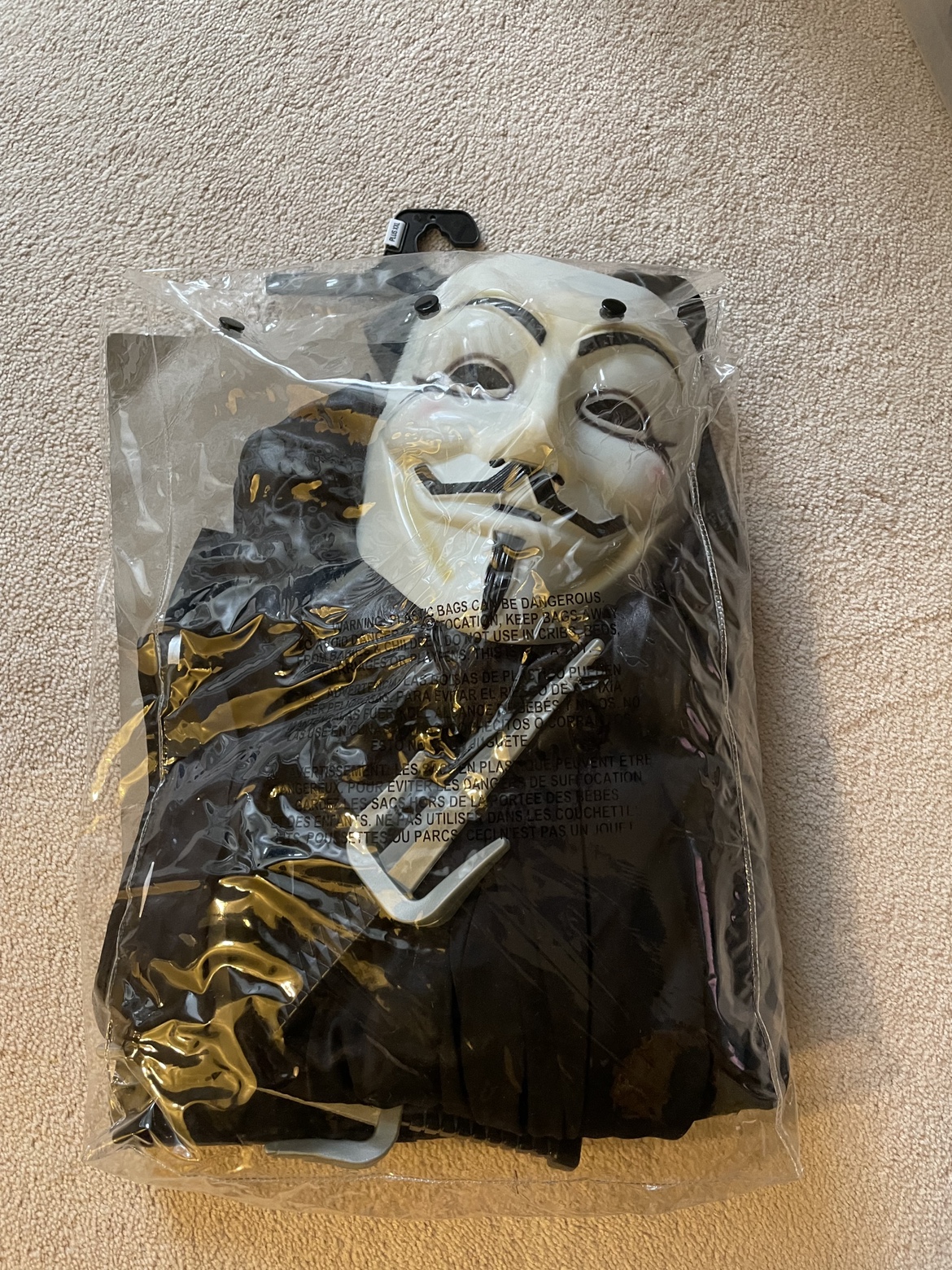 Adult V for Vendetta Costume, Size XXL - photo 2