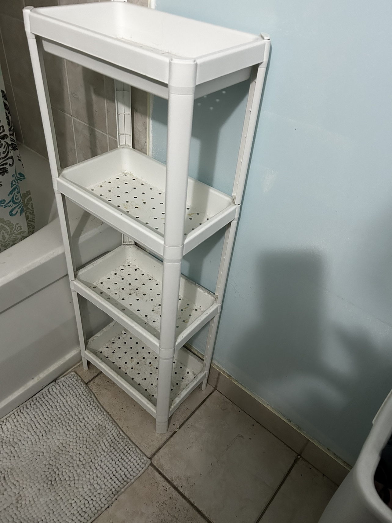 Ikea plastic shelf stand