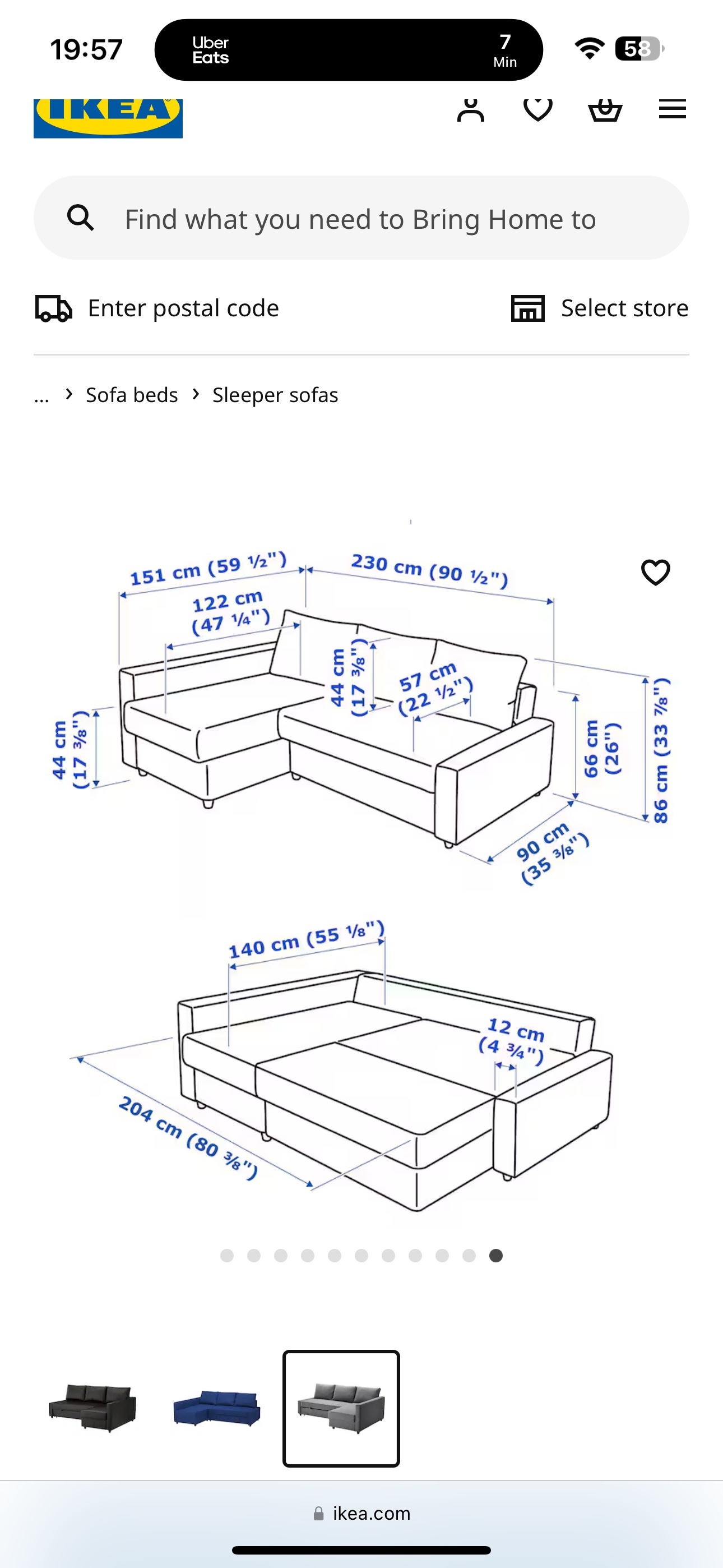 Corner sofa-bed with storage - photo 4