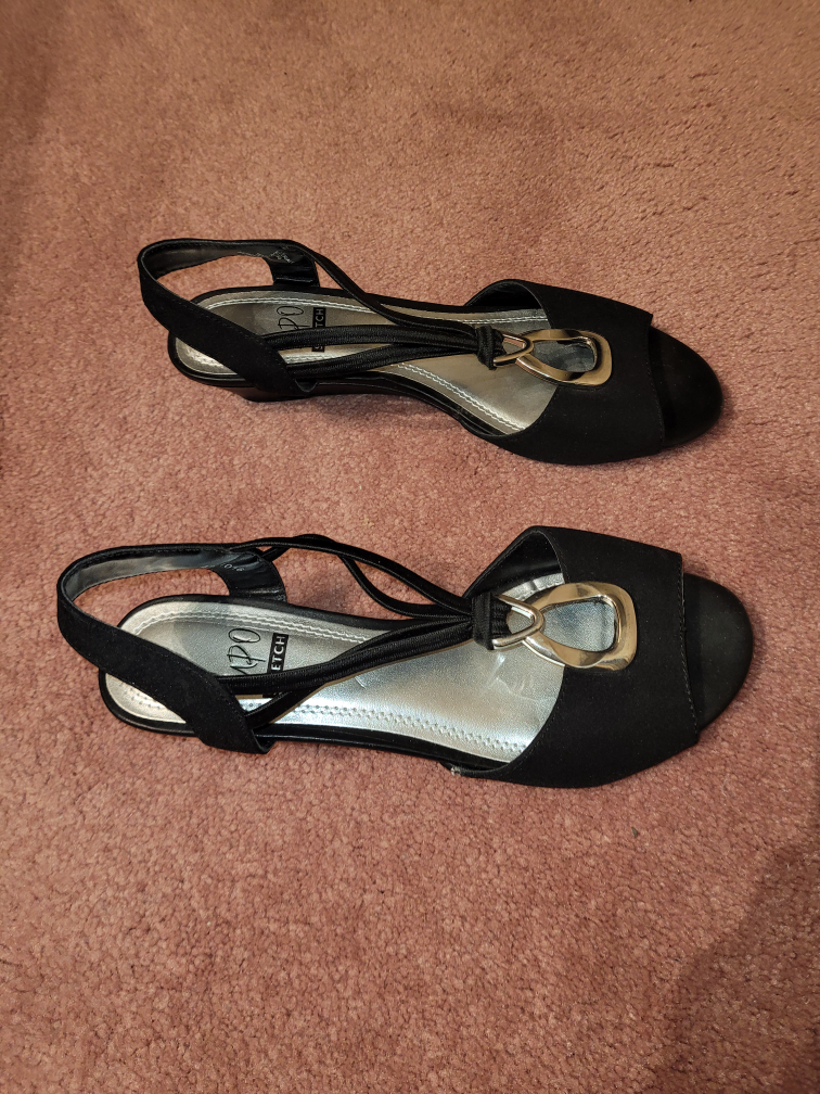 Black 'Impo Stretch' Shoes Size 5 1/2M image indicator(2)