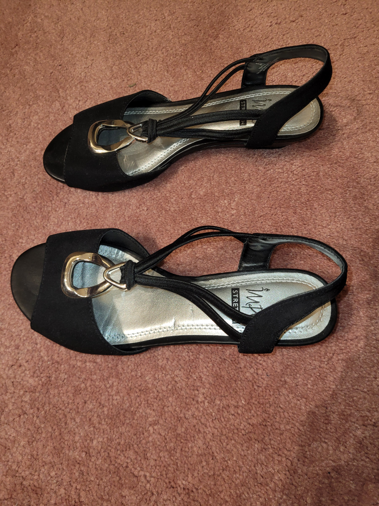 Black 'Impo Stretch' Shoes Size 5 1/2M image indicator(3)