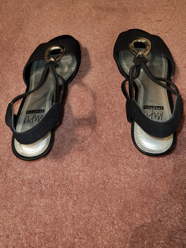 Black 'Impo Stretch' Shoes Size 5 1/2M image indicator(4)