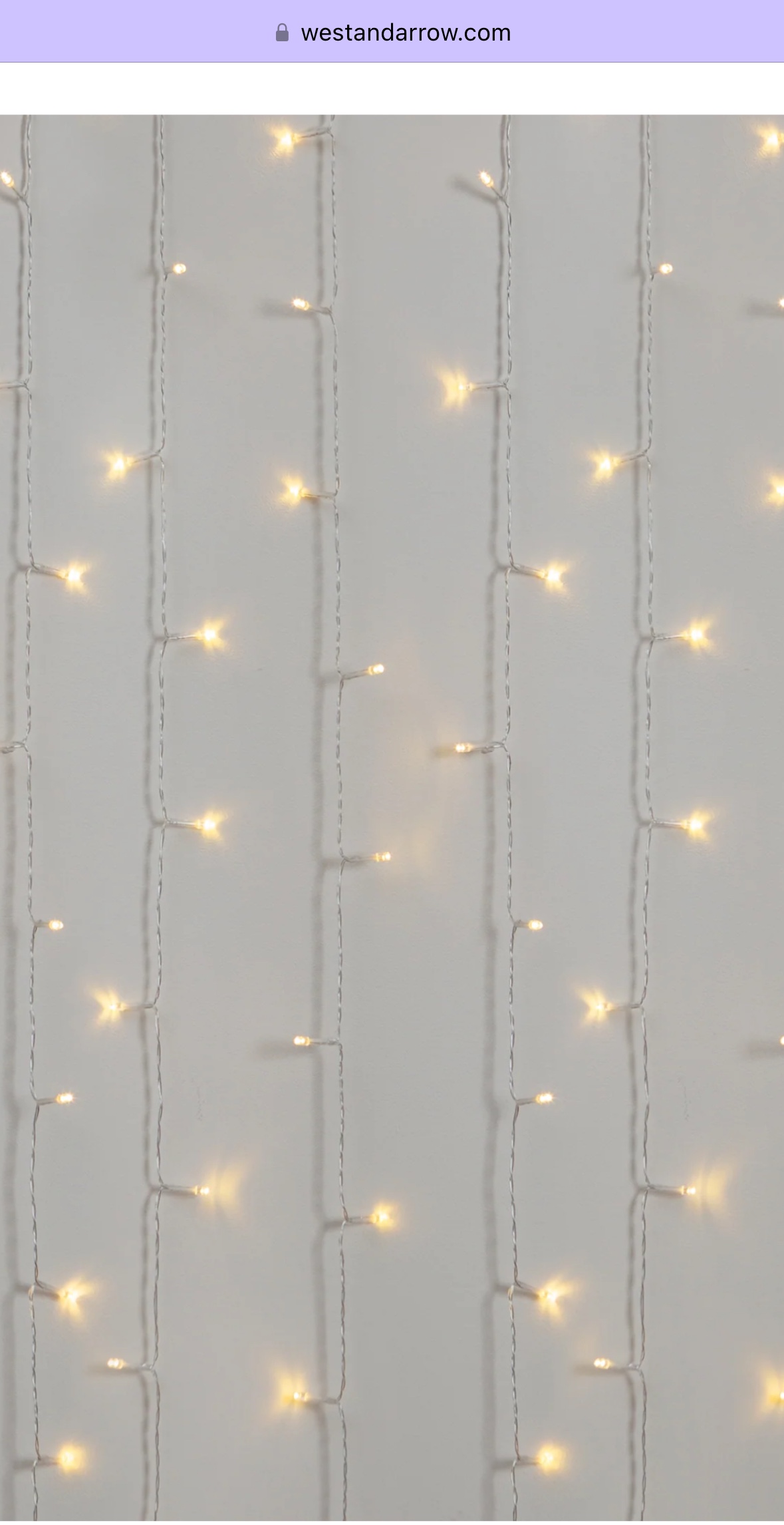 Warm white curtain lights (XL) - photo 3