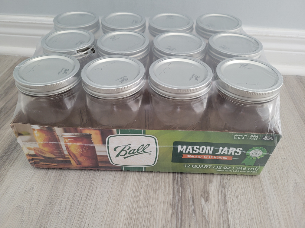 ball Mason jar 12 quart(32 oz) pack of 12