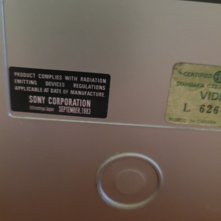 sony vintage trinitron crt kx-1901A ⚽️ image indicator(5)