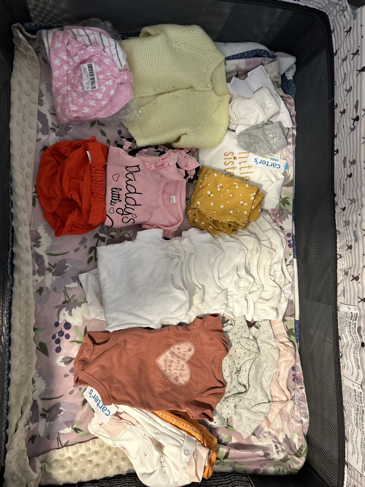 Lots of 3 months old baby-girl clothing $20 for everything