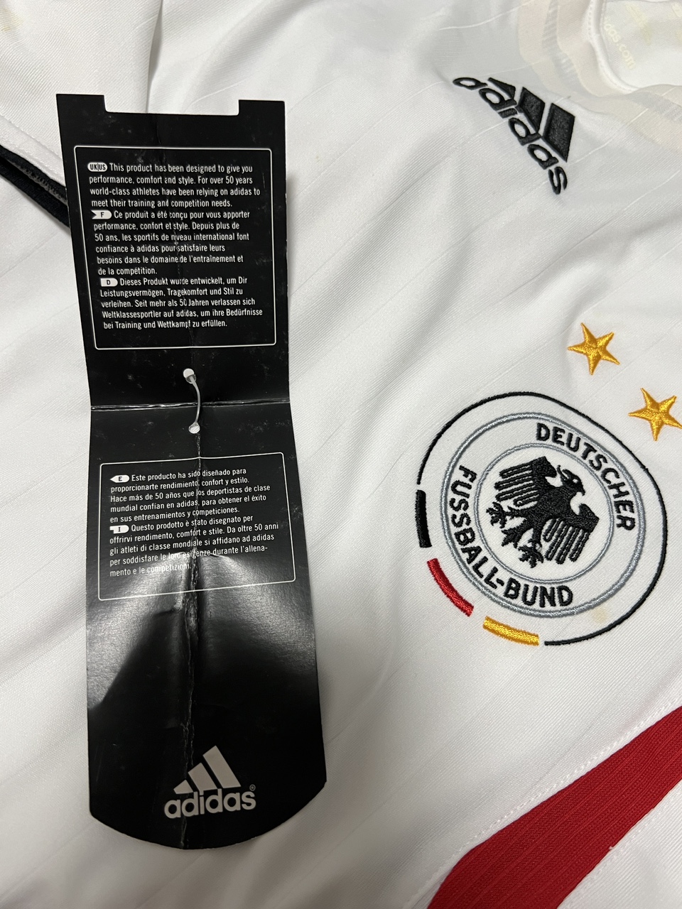 Germany White Soccer Home Jersey Shortsleeve (2006) image indicator(8)
