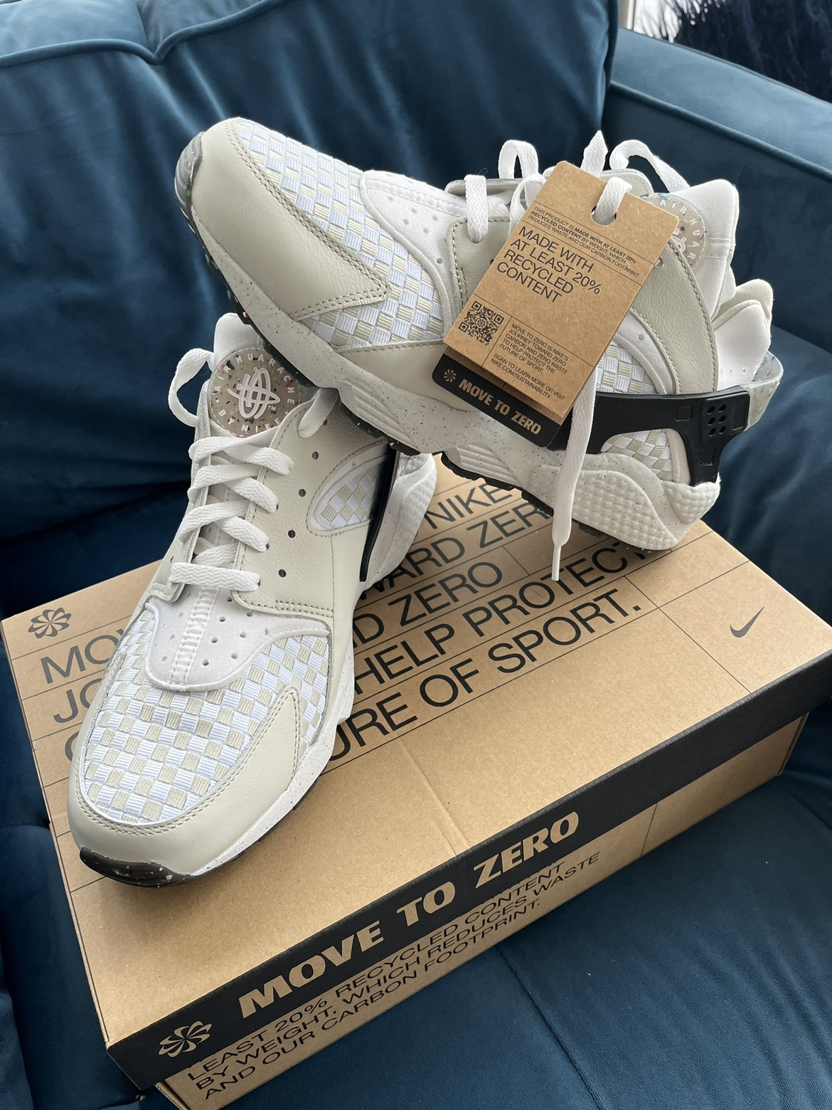 Air Huarache Crater Premium 'Light Bone' (US 11; fits smaller!)