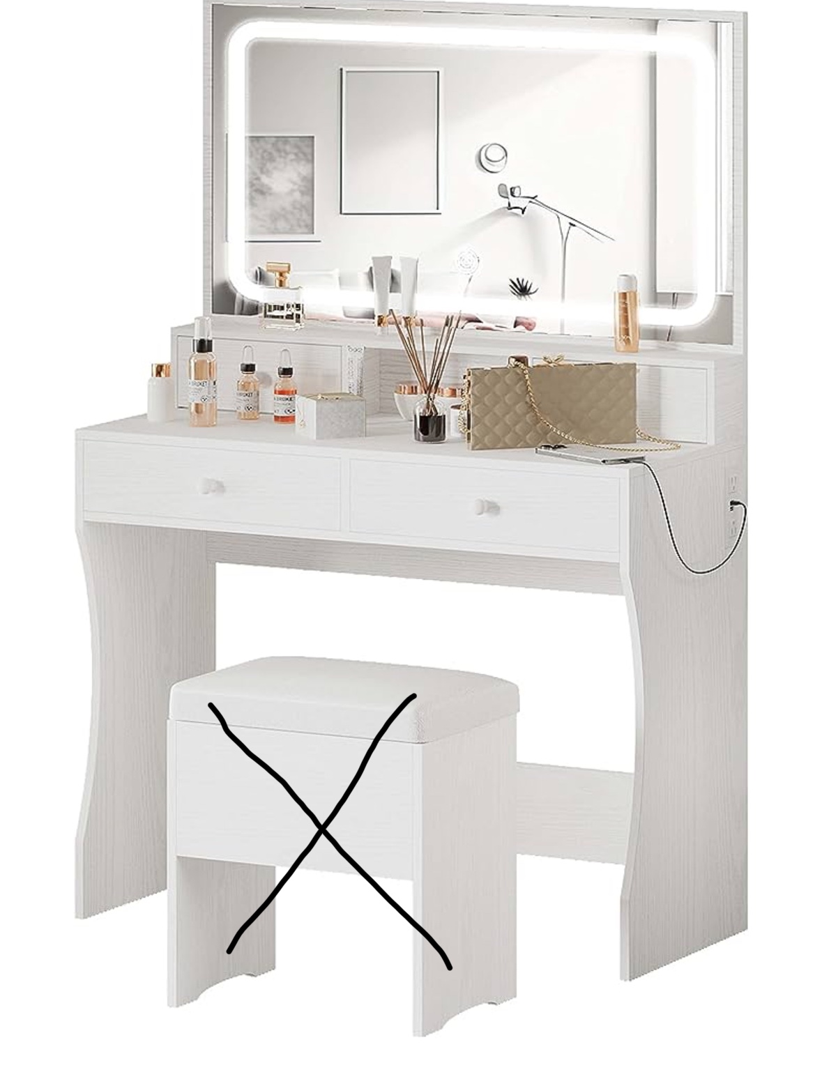 Vanity with Mirror