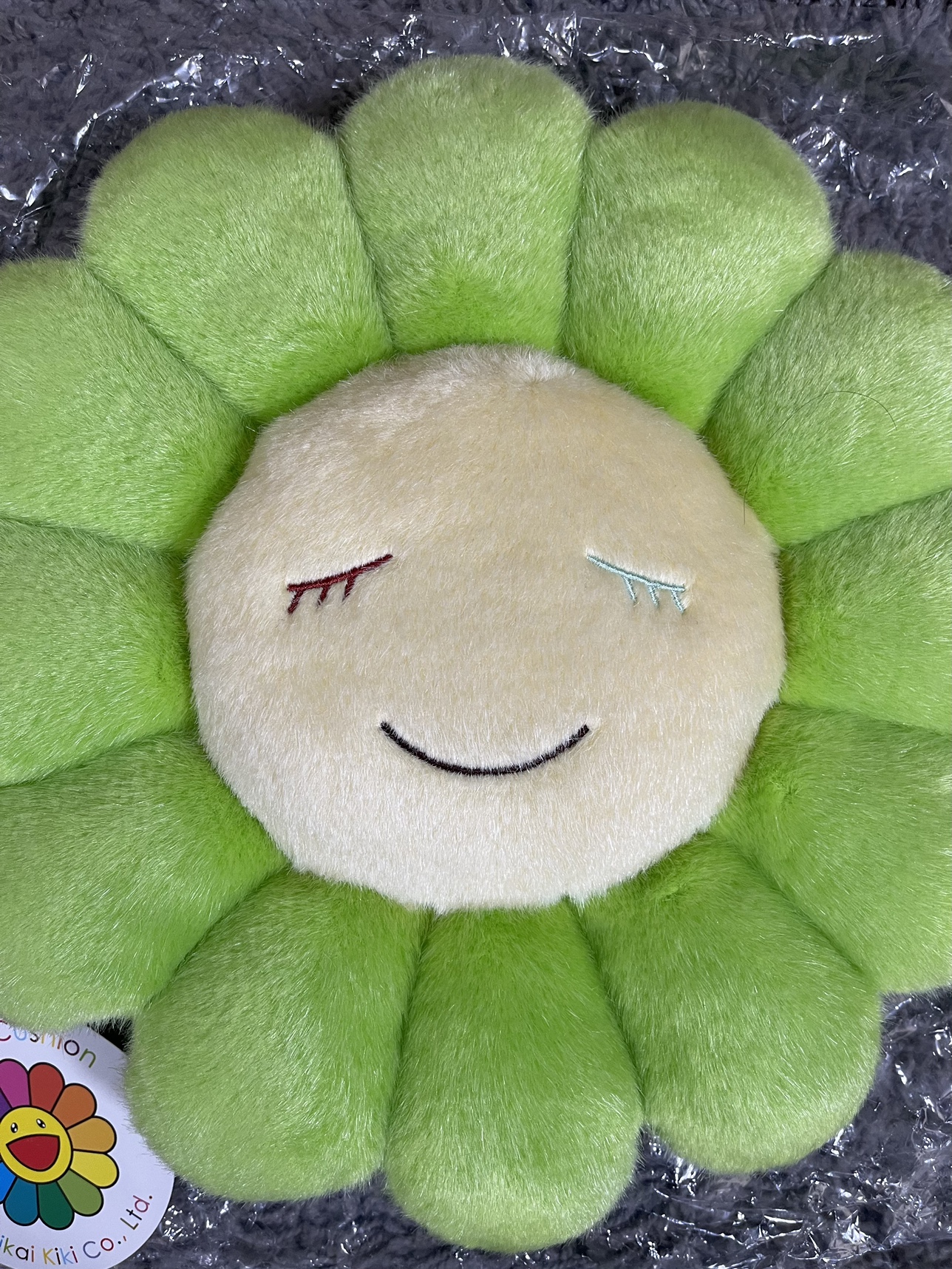 2017 Takashi Murakami Flower Plush 30CM Bright Green image indicator(4)
