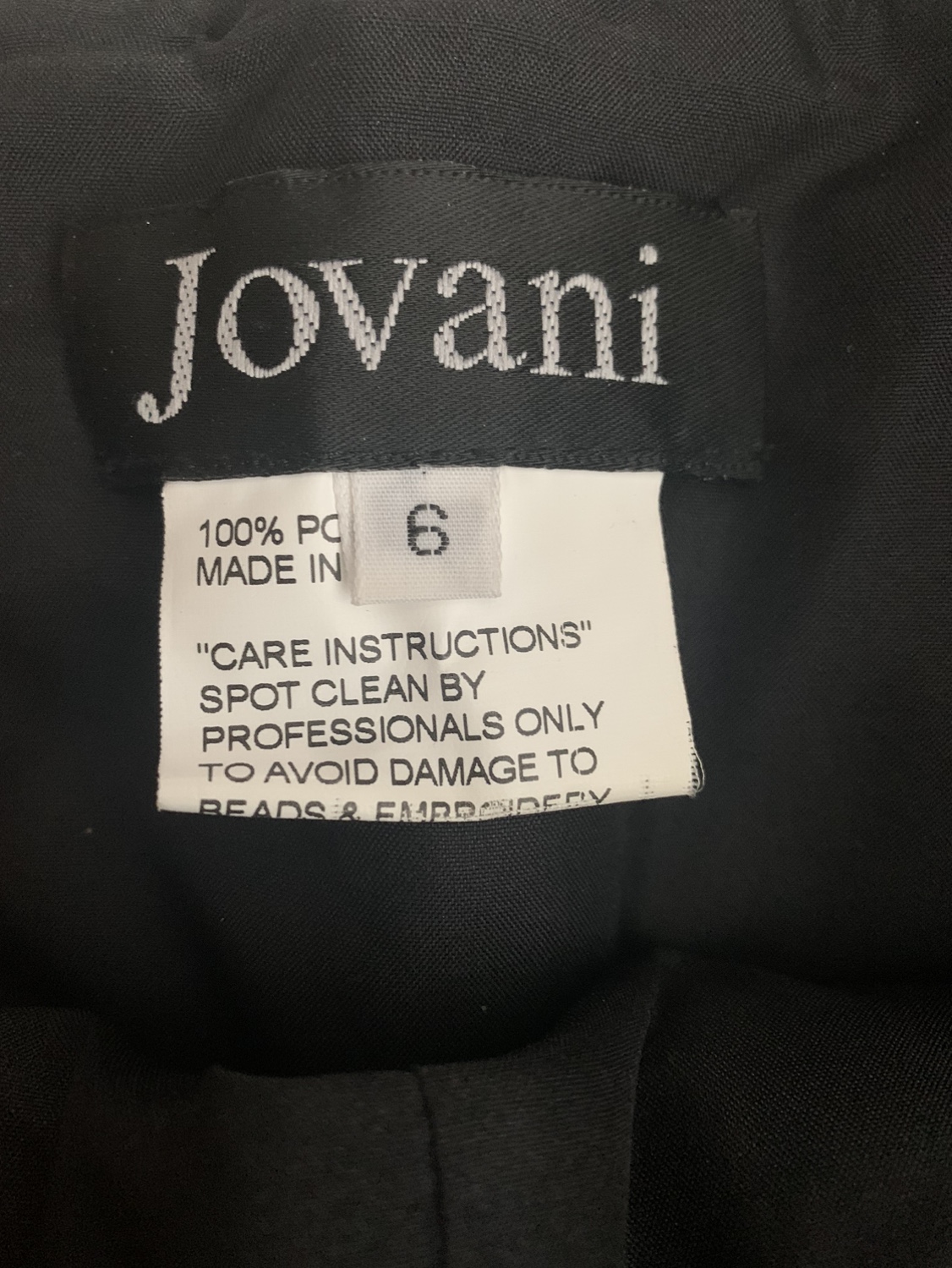 Jovani Sleeveless Gown Size 6 image indicator(3)