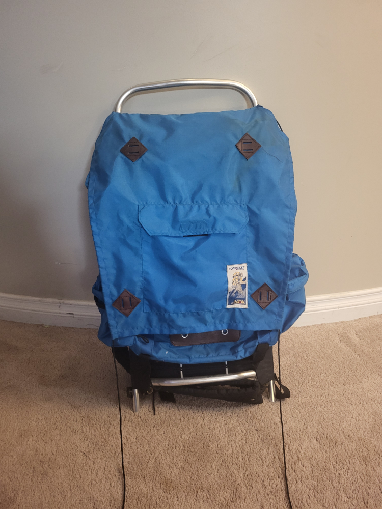 Vintage Conquest World Famous backpack