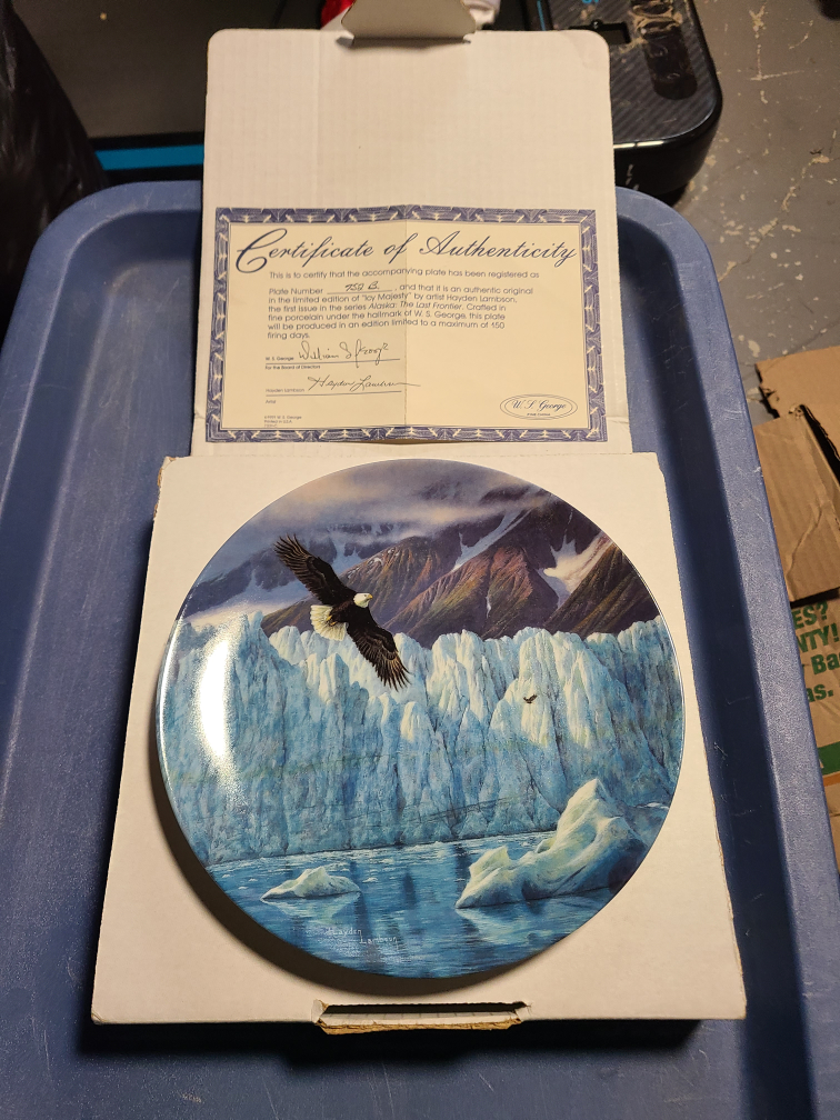 "Icy Majesty" Plate by Jay Hayden Lambson