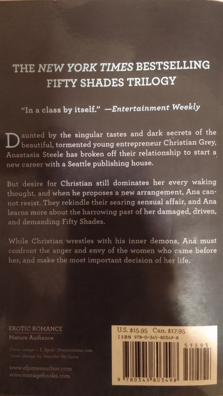 E L JAMES. Fifty Shades series novels - photo 5