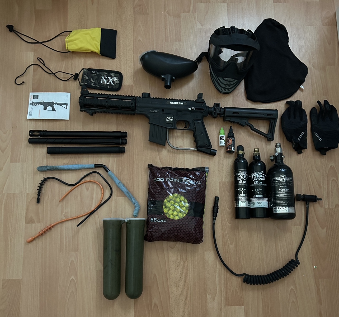 Paintball gear