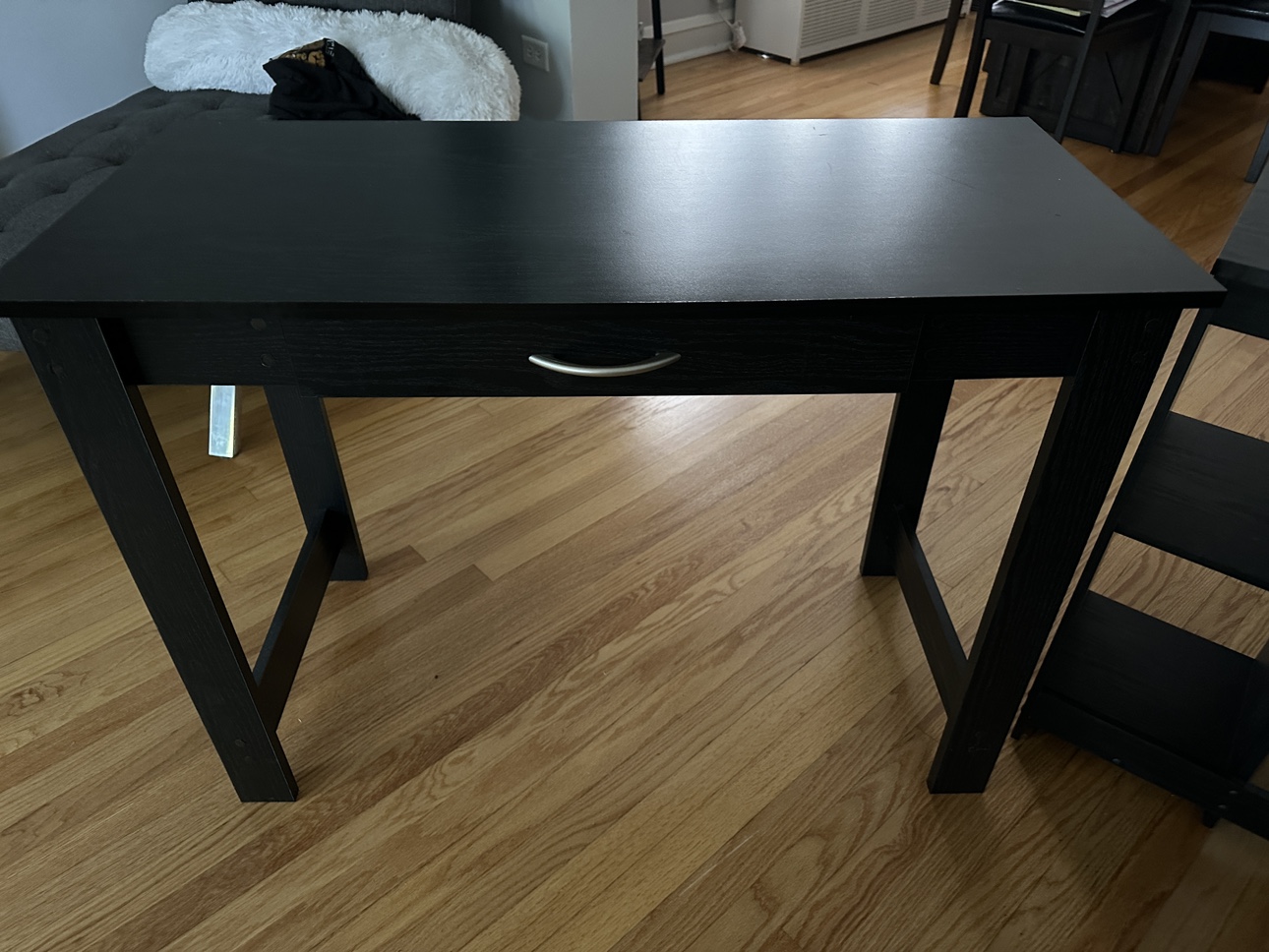 2 small desks and chair