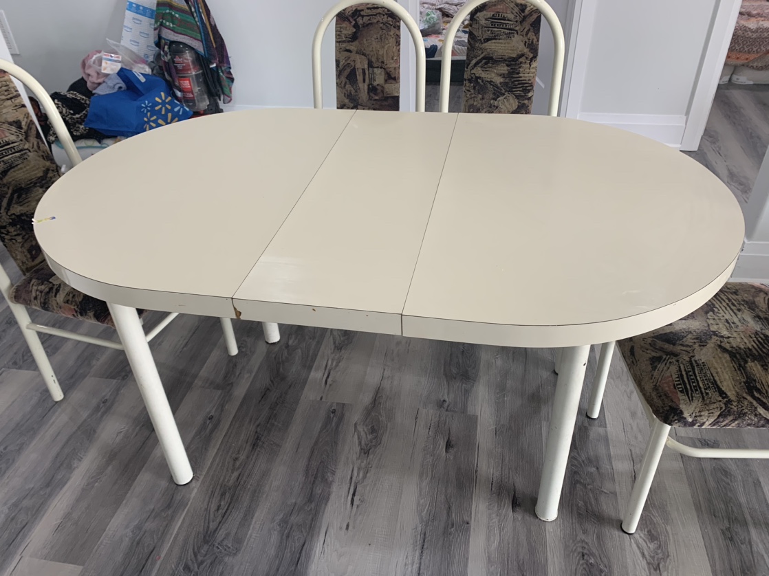 Dining table with four chairs