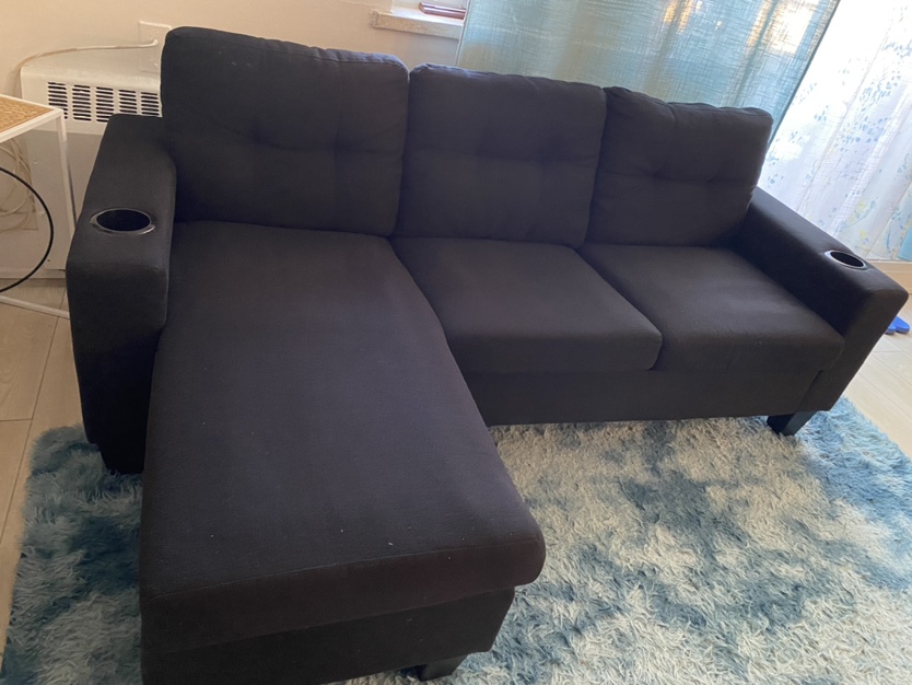 3 seater L shape couch for sale thumbnail