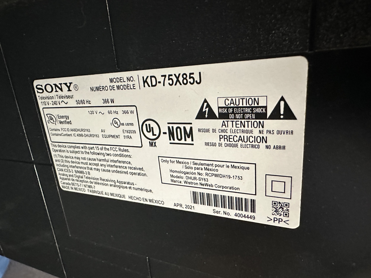 Sony 75X85J 4k HDR 120HZ - photo 5