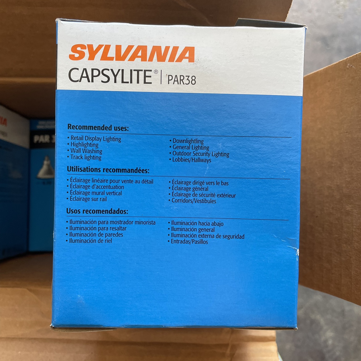Sylvania Capsylite PAR 38 Bulbs 75-Watt Very Bright image indicator(3)