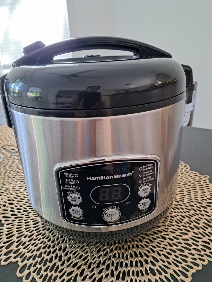 Hamilton Beach Digital Rice Cooker/Steamer, 14 cups cooked