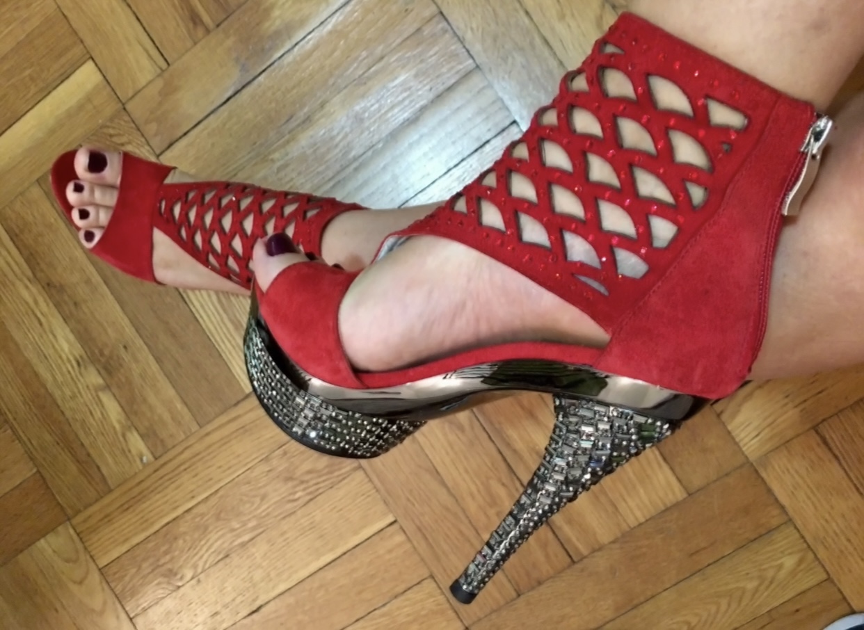 suede high heel sandals image indicator(4)