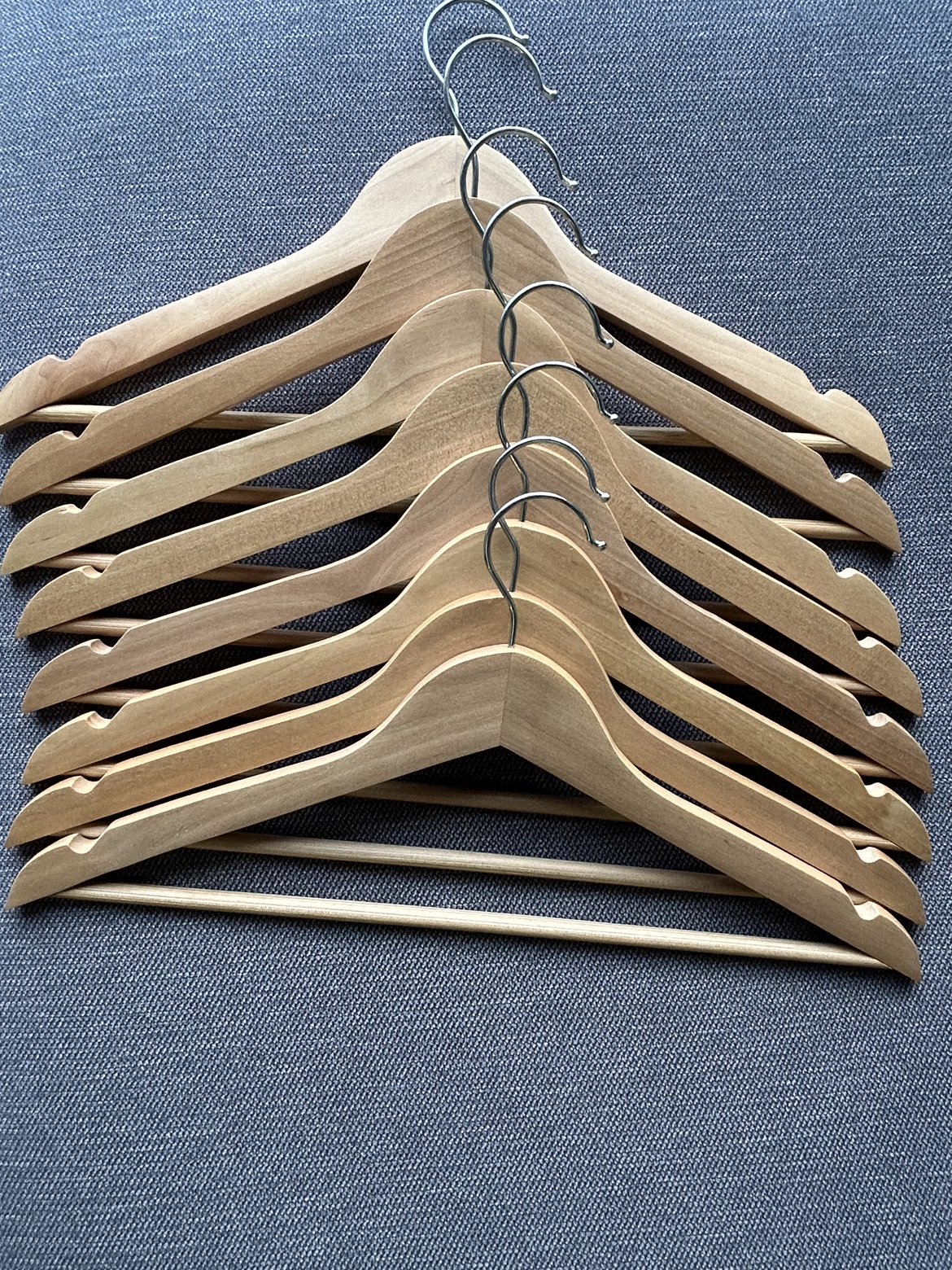 8 Wooden Hangers