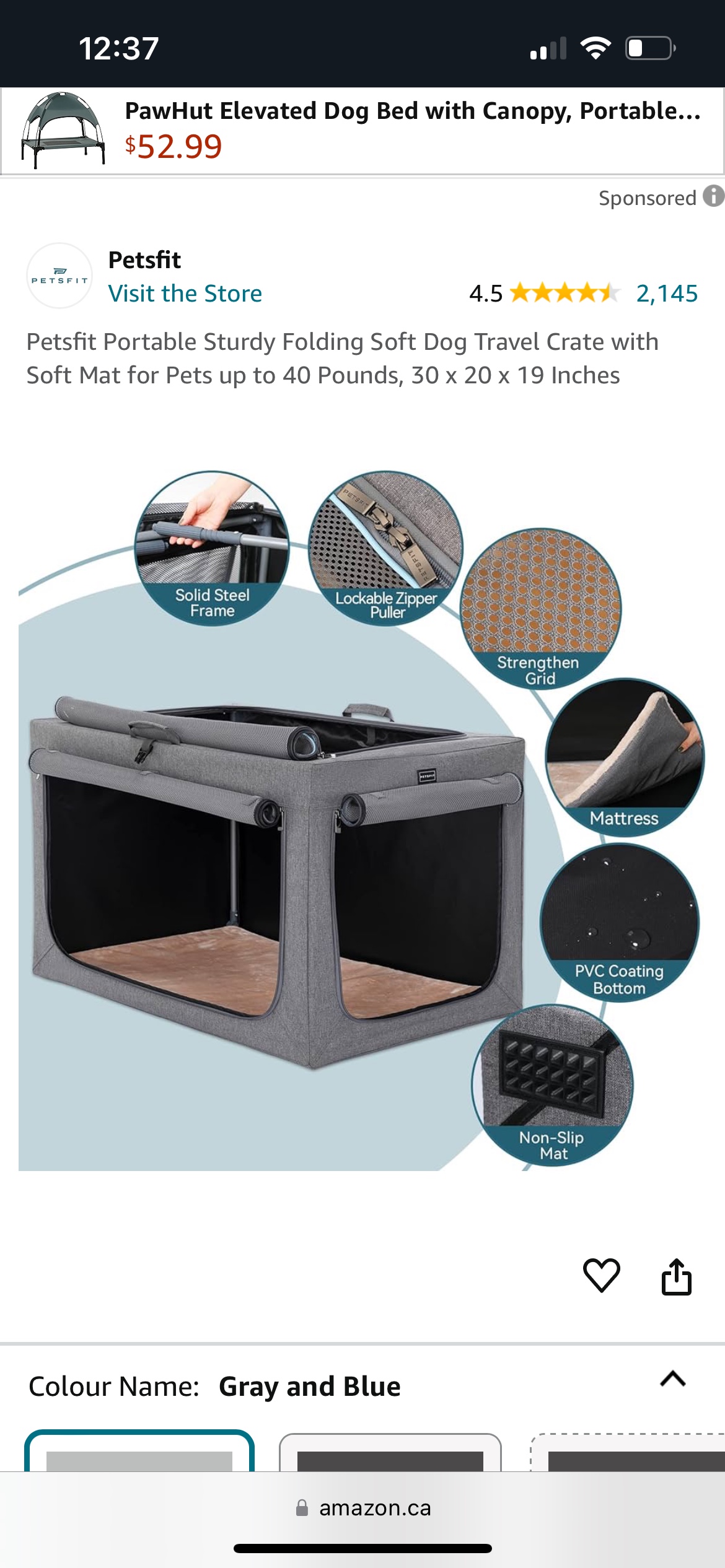 Petsfit soft foldable crate image indicator(8)