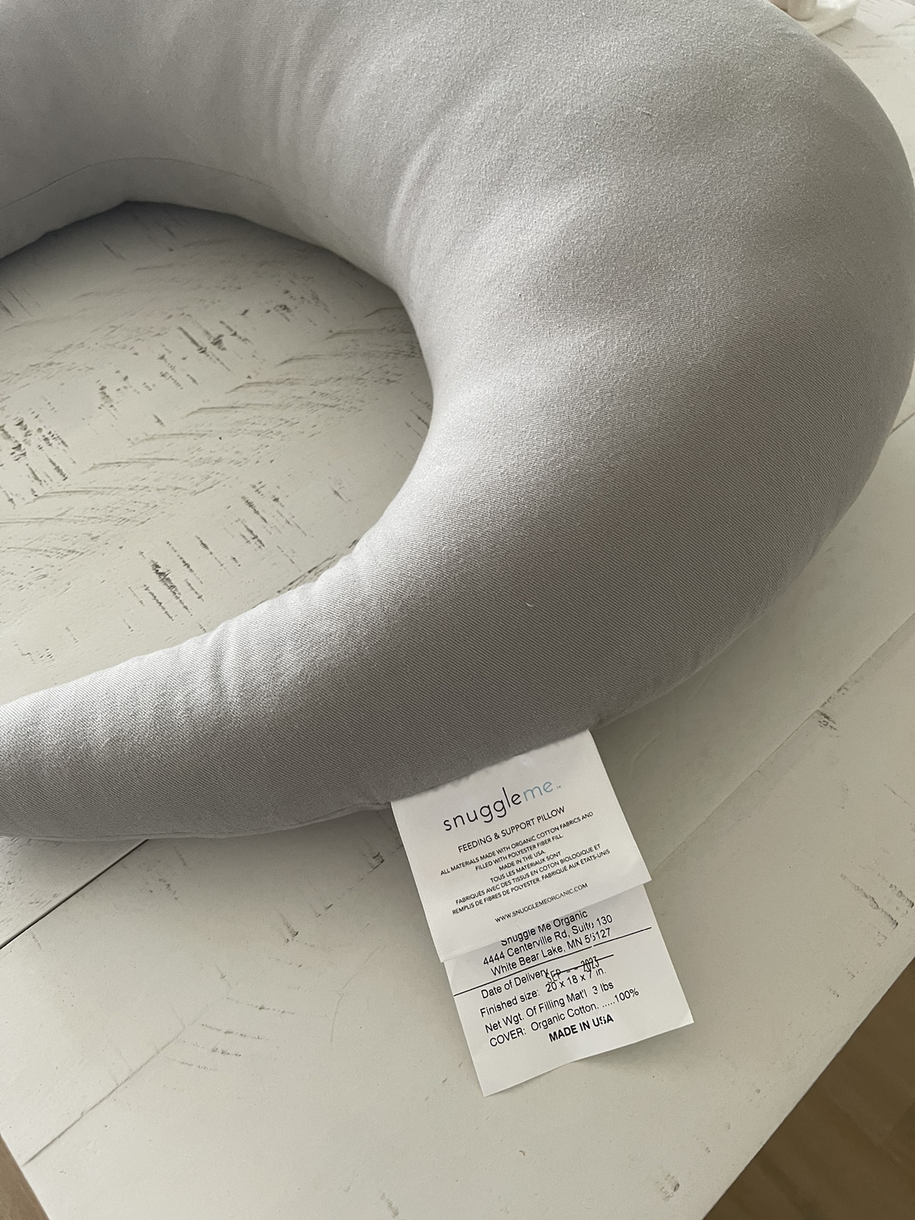 snuggle me feeding pillow - grey - photo 2