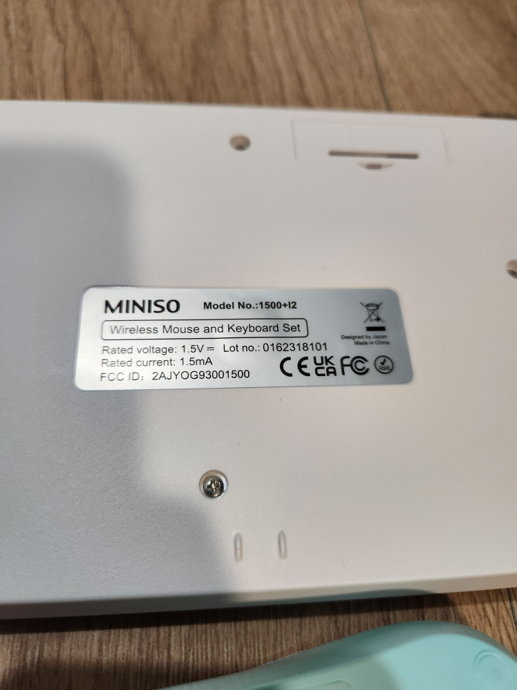 Wireless Keyboard and Mouse Miniso 2 in 1 Open Box - photo 5