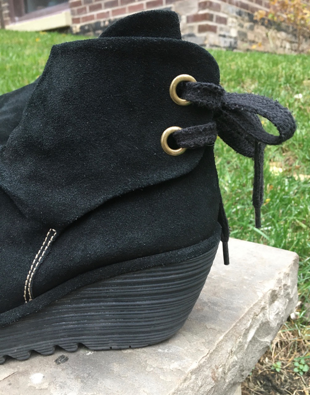 FLY Short Black Boots size 7 1/2