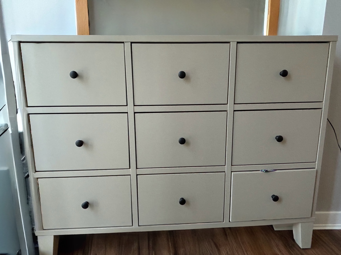 IKEA - BRYGGJA, 9-drawer chest, beige