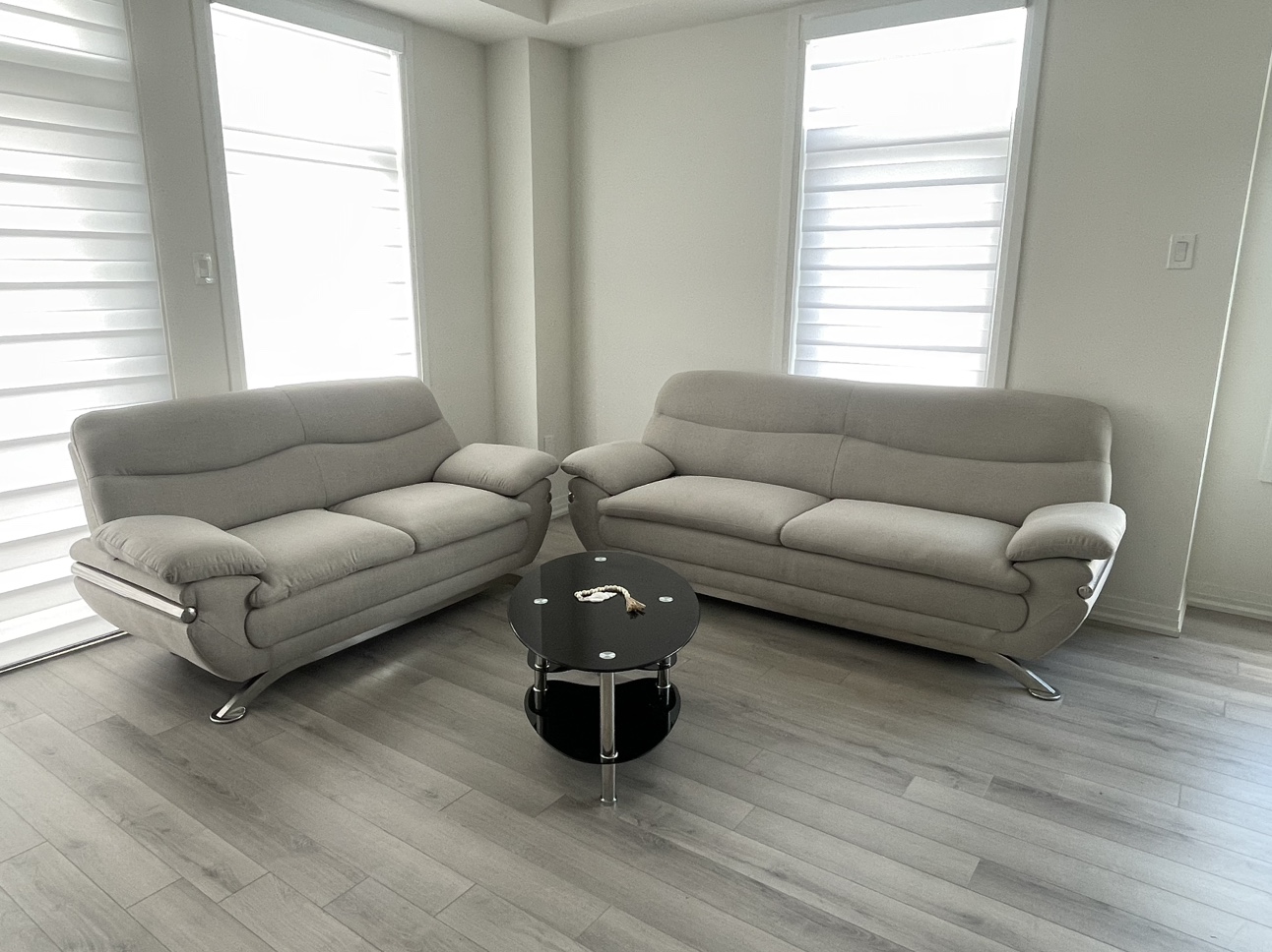 2 Piece Sofa with Coffee Table