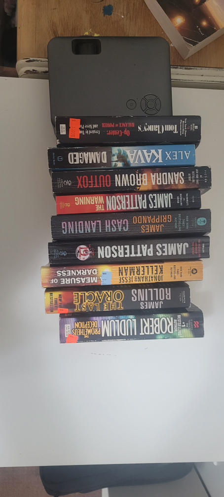 Collection of thriller novels thumbnail
