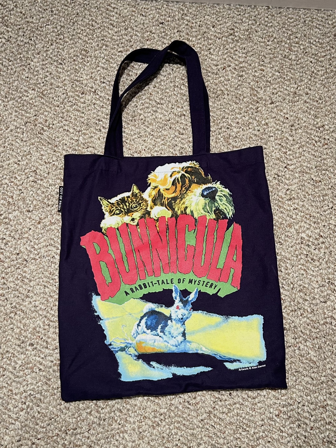 cute printed tote bag