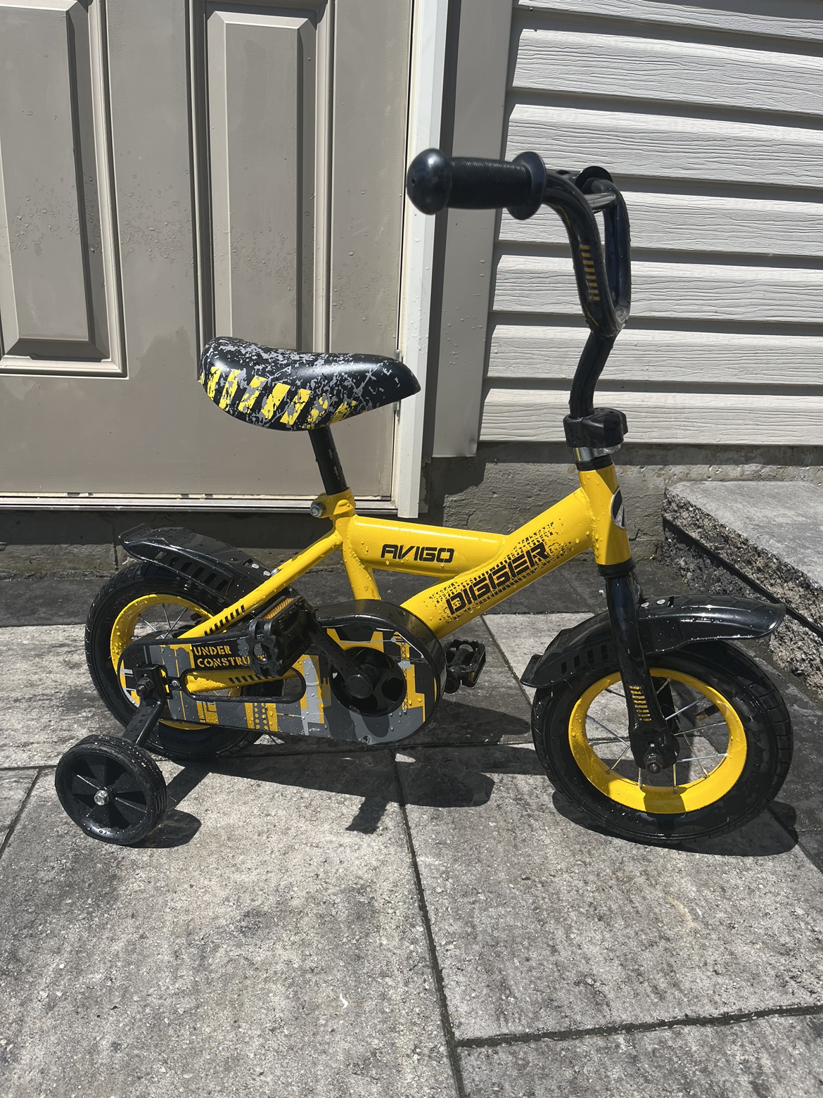 Avigo Boys Digger Toddler Bike with Training Wheels