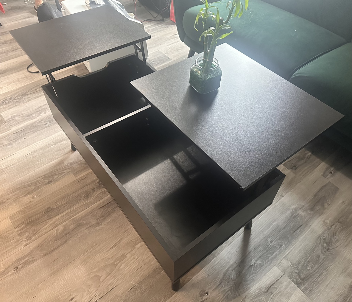 Lift Top Coffee Table with Storage - photo 2