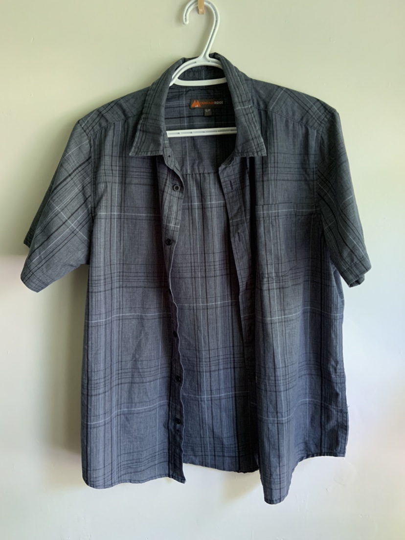 #freecycle Small Short-Sleeve Blue Button Up thumbnail