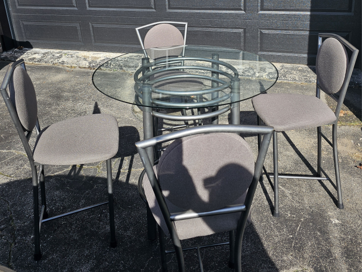 Table and 4 chairs