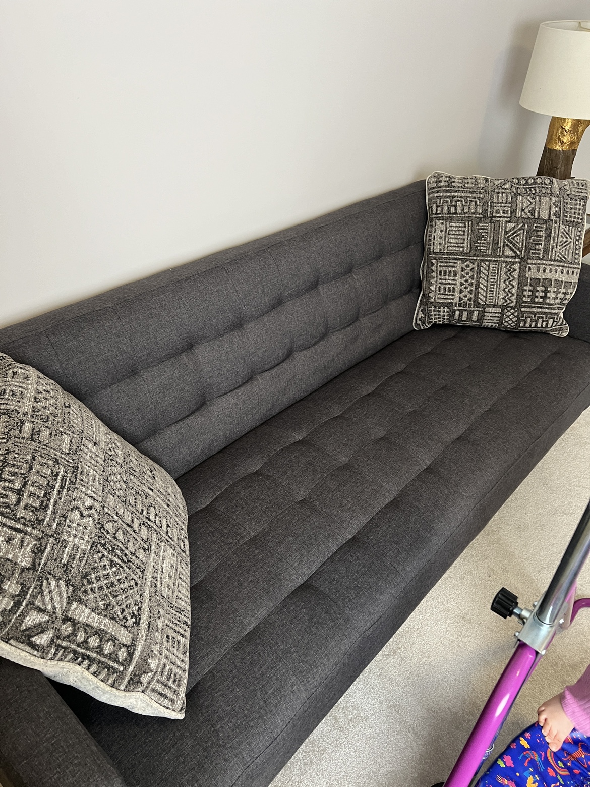 Grey sofa-bed - photo 2