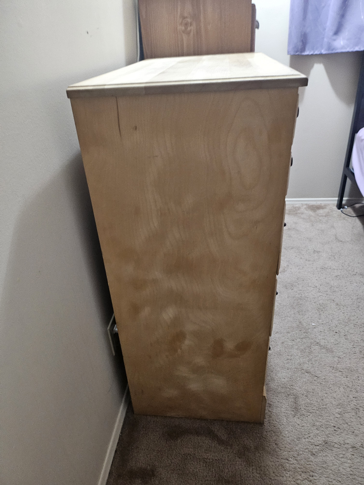 4 drawer dresser real wood ready for paint - photo 3
