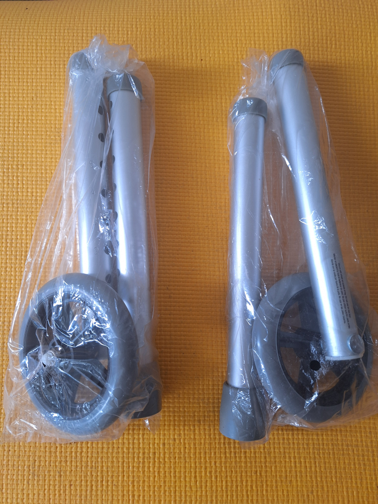 New Guardian Two Buttons Folding Walker With 5" Wheels9 image indicator(5)