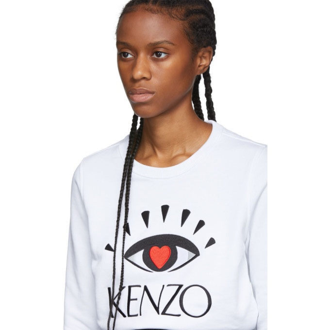 Kenzo White Cupid Eye Sweatshirt, Women’s size Small - photo 2