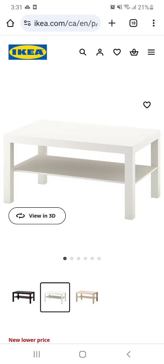 Ikea sofa coffee table white - photo 5