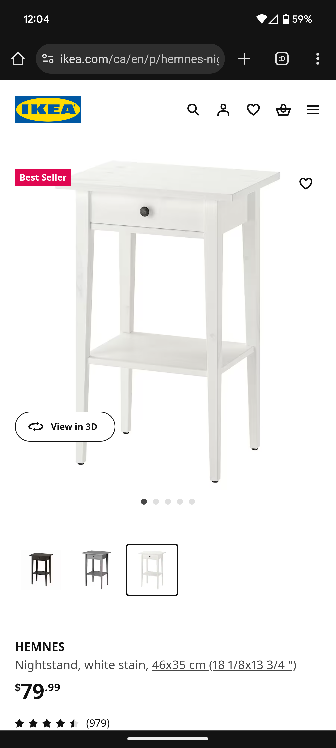 2 IKEA Hemnes Nightstands in New Condition - photo 2
