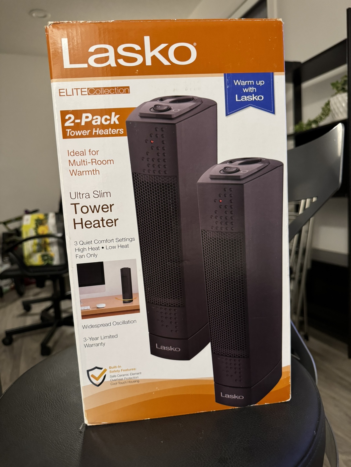 Two space heaters