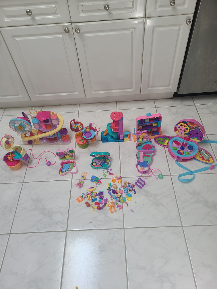 large polly pocket toy lot thumbnail